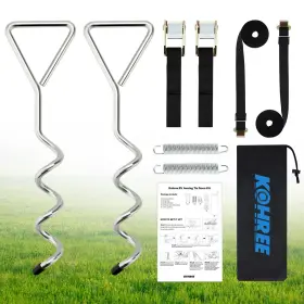 Kohree Kr3619-ko-us-fba Rv Awning Tie Down Kit Upgraded Heavy-duty Camper Anchors Kit