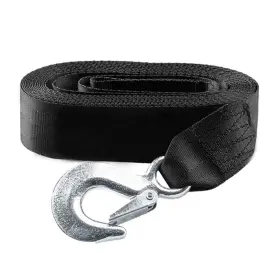 Kn-10 Konon Trailer Winch Strap 2 Inch X 20ft With Safety Snap 20 Feet Inches Black
