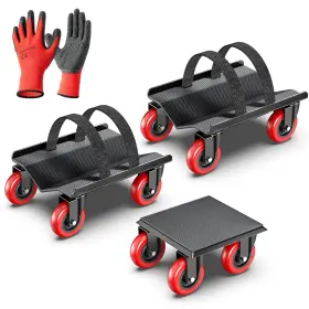 Xqcbyq-bv3r Kostanzo Snowmobile Dollies Set Heavy Duty Moving Stands For Shop Garage Storage