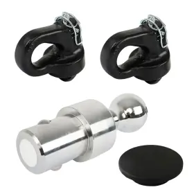 Law164898 Labwork 2-5/16 Inch Puck System Gooseneck Ball And Safety Chain Anchor Kit 38000 Lbs