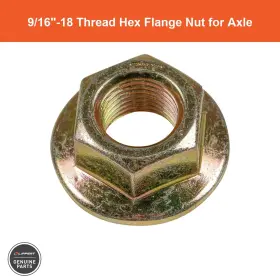 2020221022 Lippert Curt Hex Flange Nut For Axle U-bolt - 9/16 Inch -18 Thread End