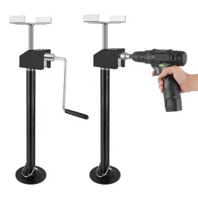 0l8y0pzg-hdb Merxeng Pau 2 Pack Rv Slide Out Support Jacks Supports Up To 5 000 Lbs Jack Black