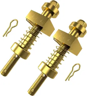 40907 Metoware Trailer Hitch Pin 5/8 Inch Dia Anti Rattle Fits 2pack Gold
