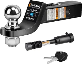 40960 Metoware Trailer Hitch Ball Mount With 2 In Fits Inch