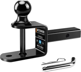 40995 Metoware 3-in-1 Atv/utv Trailer Hitch Towing Ball Mount With 2 Inch