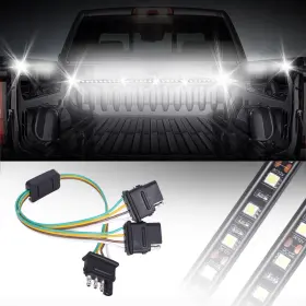 Mic-00-0029 Mictuning 4 Pin Trailer Plug Cable Wiring Harness Connector Y-splitter Adapter