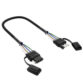 Mic-007-015 Mictuning 4 Pin Flat Trailer Extension 12inch Vehicle-side And Trailer-side Way Connector