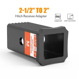 Mic-hra-445 Mictuning 2-1/2 Inch To 2 Trailer Hitch Receiver Adapter 2.5 Class V Iii