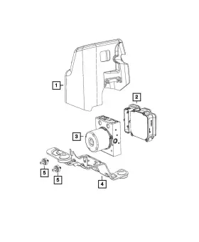 68657484ab Mopar Anti-lock Brake Control Unit