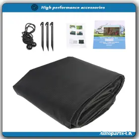 Ack2272138 Munirater Rv Awning Sun Shade Screen 6ftx11ft3 Inch Trailer Blocks Uv Glare Black