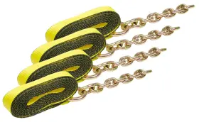 Mytee Products 840223604308 4 Pack 2 Inch X 14ft Strap With Chain -