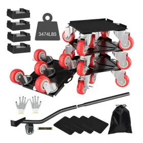 My-bjxc-01 Myuea Furniture Dolly Movers With 5 6.89x6.9 In Black