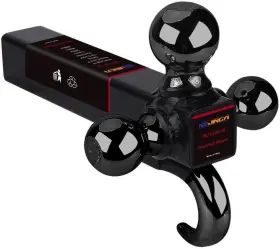Jy-hm-34 Nbjingyi 2 Inch Trailer Hitch Tri Ball Mount With Hook 1-7/8 2-5/16 Black