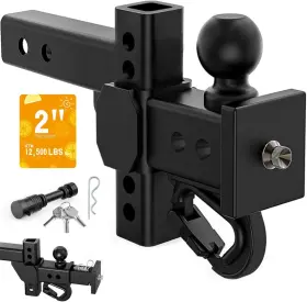 20240618 Nennicht Adjustable Hitch Fits 2-inch Receiver Trailer Hitch- 2 Inch Tow Balls 12 500
