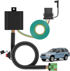 51080tr Nilight 4 Pin Trailer Wiring Harness Kit 55369 1999-2004 Jeep Cherokee