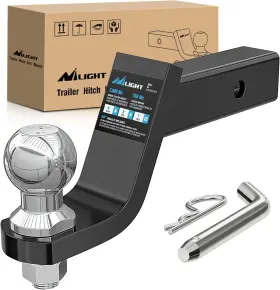 Nilight 840323917933 Trailer Hitch Ball Mount With 2-inch 2 Inch &4 Drop