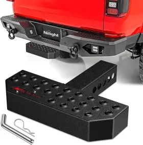 91123a Nilight Folding Heavy Duty Tire Step For Truck Suv And 11.9 Inch Hitch