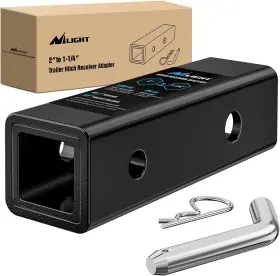 92006-a Nilight Trailer Hitch Receiver Adapter Reducer Sleeve 2 To 1-1/4 Inch With