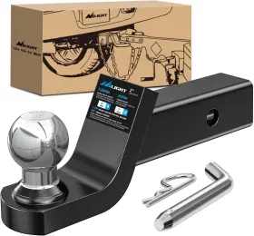 92211b Nilight Fusion Trailer Hitch Mount 1-7/8 Inch Ball &2 Drop