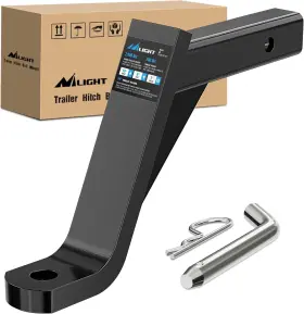 92217b Nilight Trailer Hitch Ball Mount With 5/8 Inch 10 Drop