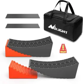 92329ag Nilight Rv Levelers 2 Pack Camper Leveling Blocks Ramp Support Dual Axles