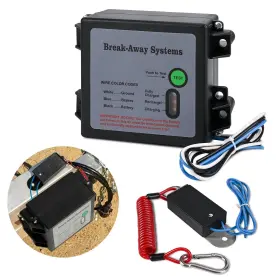 Tow307 Oamce 12v Trailer Breakaway Kit With Led Test Light - Universal Waterproof Bra