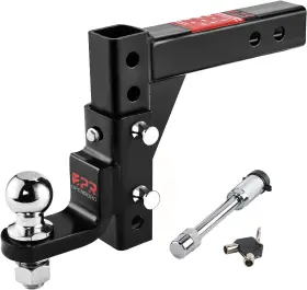 Th-003 Openroad Adjustable Trailer Hitch Ball Mount - 1 Silver