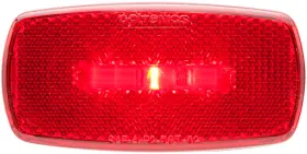 Mcl0032rbb Optronics Clearance Light Led Oblong 4 Inch Lx2 Wx1 D Red Lens Blk A