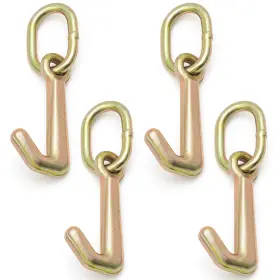 Otoolling-dnkjaslhf8979 Otoolling 4 Pcs 5/16 Inch G70 Mini J Hook With 6.1 Inches X 4.13 Yellow