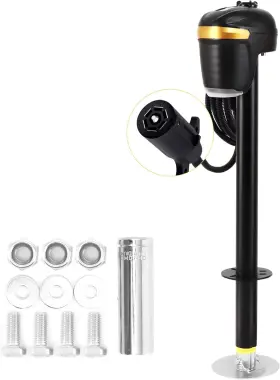 C24-9811 Pafessa 12v Electric A-frame Trailer Tongue Jack 7 Way Plug 5000lb Lift
