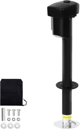 C24-b214 Pafessa 12v Electric Tongue Jack 5000lb A-frame Heavy Duty Trailer 18 Inch For Rv Traile