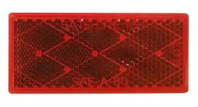 V483r Peterson Quick Mount Red Rectangular Reflector 12 Pk