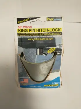 10-2224 Pkt Paktron King Pin Hitchlock Camper Travel Trailer 5th Wheel With Padlock