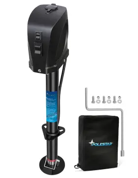 10201175 Polestar Electric Trailer Jack 7500lbs Power A-frame Tongue Black