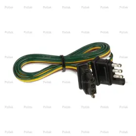 12-413e Pollak Trailer Wiring Connector 4-way Flat Male To Female