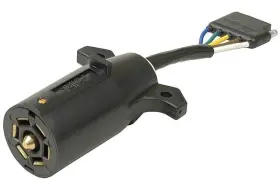 12-718 Pollak 12718 7-way Rv To 5-way Flat Adapter Pn