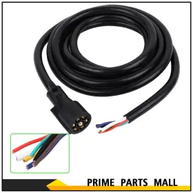 Pl16045m753a Ppmall Electrical Plug With Cable For Rv Tow Harness Molded Trailer 7 Way 12 Ft
