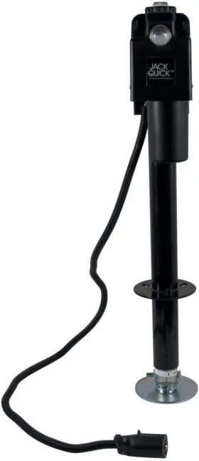 Jq-3500b-7p Quick Products Power A-frame Tongue Jack 7-way 3 650 Lbs Black