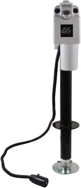 Jq-3500w-7p Quick Products Power A-frame Electric Tongue Jack 7-way Plug White