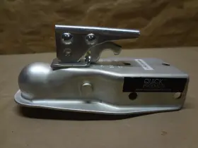 Qp-hs3022z Quick Products Zinc Trigger Style Trailer Coupler 1 7/8 Inch Ball 3 Channel 2000 Lb