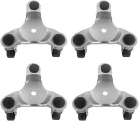Wd3169 Qwork 4 Pcs 6 Inch Steel Tri-dolly 200 Lbs Load Capacity 200lbs 4pc