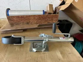 5874a8 Ram A-frame Trailer Jack 1 500 Lbs Lift Side Wind 10 Inch With 8 Polly Wheel