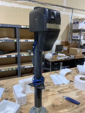 Ej-3550-bbx Ram Electric A-frame Trailer Jack 3 500 Lb Used No Clamps