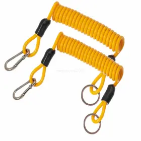 Red Wolf 926585410628 2x 6ft Trailer Breakaway Coiled Cable Rv Towing Safety Spring Rope Emergency