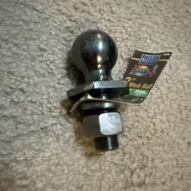 70604 Reese Black Nickel Hitch Ball 2 Inch Shank 1 Lenght 7500lb Part#70604 New