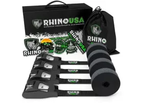 Rhino Usa 850022810473 Lashing-strap-4pk 1 Inch X 12ft Lashing Tie-down Straps 4-pack