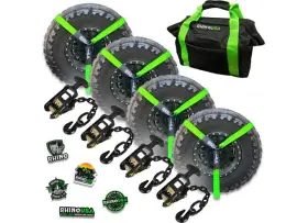 Rhino Usa 850022810657 Lasso-straps-grn Car Tie-down Lasso/basket Straps 4-pack Green