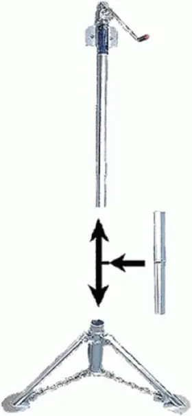 Thd-227-4 Rieco Titan 12284 Rieco-titan Products 8 Inch Tripod Jack Extension Set Of 4
