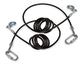 Roadmaster 758306318779 Trailer Safety Cable 674 8000 Pound Rated 80 Inch Length