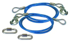 Roadmaster 758306936454 645 Safety Cable 8 000 Pound Capacity Single Hook 64 Inch Straight
